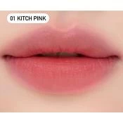 NUSE Mousse Liptual Ruj Lichid 01 Kitch Pink - Hidratare Intensa si Finisaj Mat Catifelat, 4.5 gr