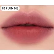 NUSE Mousse Liptual Ruj Lichid Mat 06 Plum Me - Hidratare Profunda si Efect Pudrat, 4.5 gr