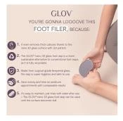 GLOV Nano Glass ustensila pentru calcaie Pink - indeparteaza delicat calusul si pielea uscata, pentru calcaie netede si catifelate