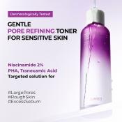 JUMISO Niacinamide 2+ Pore Smoothing, 205 ml - Toner de fata formulat cu niacinamide si acid salicilic, care contribuie la diminuarea aspectului porilor dilatati si la reglarea excesului de sebum si la metinerea confortului cutanat