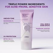 JUMISO Niacinamide 3+ Tone-up Sunscreen, 40 ml - Crema de fata formulata cu niacinamida si acid tranexamic, care contribuie la protectia ridicata impotriva radiatiilor UVA si UVB si la mentinerea luminozitatii tenului, Daily