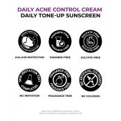 JUMISO Niacinamide 3+ Tone-up Sunscreen, 40 ml - Crema de fata formulata cu niacinamida si acid tranexamic, care contribuie la protectia ridicata impotriva radiatiilor UVA si UVB si la mentinerea luminozitatii tenului, Daily