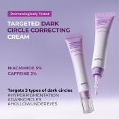 JUMISO Niacinamide 5+ Dark Circle Correcting Eye Cream 15 ml - Crema contur ochi formulata cu niacinamida si cafeina, care contribuie la estomparea aspectului cearcanelor, la diminuarea pungilor de sub ochi si la netezirea ridurilor fine