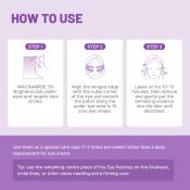 JUMISO Niacinamide 5+ Depuffing Under-Eye Patches 10 gr - Plasturi pentru ochi formulati cu niacinamida si cafeina, care contribuie la diminuarea aspectului pungilor de sub ochi si al cearcanelor