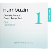 Numbuzin Centella Re-leaf Dischete Tonice Calmante 70 buc - Hidratare si Calmare Ten Acneic, 150 ml