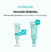 NUMBUZIN No.1 Clear Filter Sun Essence - crema de fata formulata cu Niacinamida si Centella Asiatica, care contribuie la protectia UV SPF50+ PA++++ si la mentinerea confortului cutanat - 50 ml