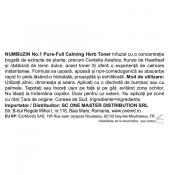 NUMBUZIN No.1 Pure-Full Toner Toner calmant pentru fata 300 ml – Calmare si hidratare ten sensibil, anti-roseata, 300 ml