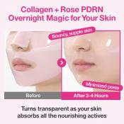 No.2 Rose PDRN Overnight Collagen Hydrogel Mask Masca de fata 37 gr