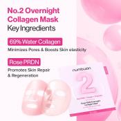 No.2 Rose PDRN Overnight Collagen Hydrogel Mask Masca de fata 37 gr