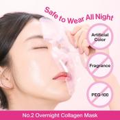No.2 Rose PDRN Overnight Collagen Hydrogel Mask Masca de fata 37 gr
