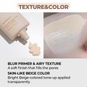 Numbuzin No.3 Porcelain Base-Skip Tone Up Beige – Bază de Machiaj Colorată cu SPF50+ PA++++, 50 ml | Luminozitate & Protecție