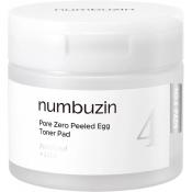 NUMBUZIN No.4 Pore Zero dischete tonice exfoliante - exfoliere blanda si reducerea porilor, 70 buc