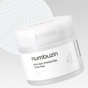 NUMBUZIN No.4 Pore Zero dischete tonice exfoliante - exfoliere blanda si reducerea porilor, 70 buc