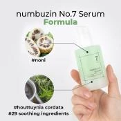 NUMBUZIN No.7 Ser calmant pentru fata Mild Green - Hidratare intensa si calmare rapida, 50 ml