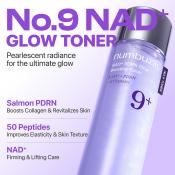 No.9+ NAD+PDRN Glow Boosting Toner Toner de fata iluminator 150 ml