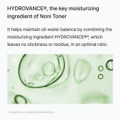 CELIMAX Noni Moisture Balancing Toner - toner de fata formulat cu extract de fruct noni si ulei din seminte de noni, care contribuie la hidratarea pielii si la metinerea echilibrului hidric al pielii - 150 ml