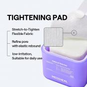 MEDIHEAL PDRN Lifting Pad, 170 ml - Dischete tonifiante cu PDRN, niacinamida si adenozina, care contribuie la mentinerea elasticitatii si a aspectului neted al pielii