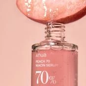 Anua Peach Glow Ser pentru fata 70% Niacin - Hidratare intensa si luminozitate naturala, 30 ml
