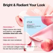 ANUA Peach 70 NiacinBrightening Collagen Mask masca de fata - hidratare si luminozitate, 38 gr