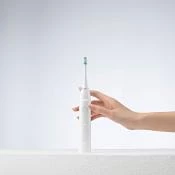 AQUAPICK AQ-120 Periuta de Dinti Electrica Sonica cu 3 moduri de curatare si design ergonomic, ideala pentru pentru ingrijirea profesionala a dintilor si gingiilor, culoare Alb
