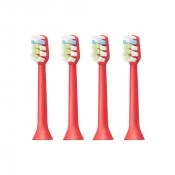 Aquapick Rezervă Periuță de Dinți Compatibilă AQ-102 – 4 Bucăți, culoare rosu