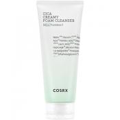 COSRX Cica Creamy Cleanser, 150 ml - spuma de curatare formulata cu complexul Pure Fit CICA-7 si extract de scoarta Pinus Pinaster, care contribuie la eliminarea impuritatilor si murdariei din pori