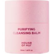HOUSE OF HUR Purifying Cleansing Balm - balsam de curatare formulat cu extract de capsuni salbatice si extract de catina, care contribuie la indepartarea machiajului, protectiei solare si impuritatilor - 50 ml