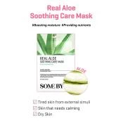 SOME BY MI Real Aloe Soothing Care Mask masca de fata - calmare si hidratare, 20 gr