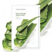 Real Nature Aloe Mask Sheet Masca de fata cu extract de aloe 23 gr