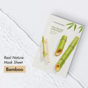 Nature Republic Real Nature Bamboo Mask Sheet – Mască de față hidratantă și calmantă cu extract de bambus, 23 g