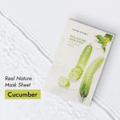 Nature Republic Real Nature – Mască de Față cu Extract de Castravete pentru Hidratare și Răcorire, 23 gr