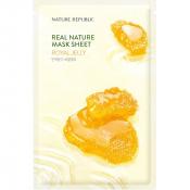 Nature Republic Real Nature – Mască de Față cu Lăptișor de Matcă pentru Nutriție și Revitalizare, 23 gr