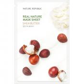 Nature Republic Real Nature – Mască de Față cu Unt de Shea pentru Fermitate și Anti-Rid, 23 gr