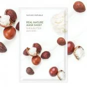 NATURE REPUBLIC Real Nature Masca hidratanta antirid cu unt de shea - Hidratare intensa si efect calmant, 23 gr