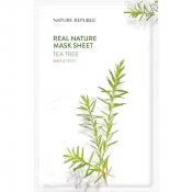 NATURE REPUBLIC Real Nature Masca de fata cu arbore de ceai - Purifiere si control sebum, 23 gr