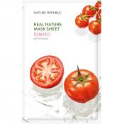 Nature Republic Real Nature Tomato Mask Sheet – Mască de față revigorantă cu extract de roșii, 23 ml