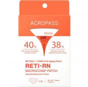 ACROPASS Reti-Rn Microcone Patch T-Shape - plasturi formulati cu retinol si PDRN, care contribuie la ingrijirea ridurilor si la imbunatatirea fermitatii pielii - 4 buc