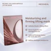 MEDIHEAL Retinol Collagen Ampoule Lifting Sheet Mask - masca de fata tip servetel formulata cu retinol si colagen, care contribuie la hidratarea pielii si la imbunatatirea aspectului ridurilor - 30 ml