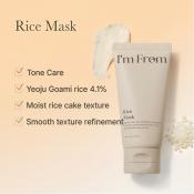 I'M FROM Rice Mask 70 gr - Masca de fata formulata cu orez Yeoju, care contribuie la indepartarea celulelor moarte si la mentinerea hidratarii pielii