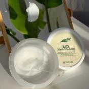 SKINFOOD Rice Mask Masca exfolianta pentru fata Radiant Glow - Exfoliere delicata si hidratare intensa, 100 ml