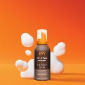 EVY TECHNOLOGY Self Tan, 150 ml - Spuma autobronzanta Medium/Dark pentru fata si corp, usor de aplicat pe toate tipurile de piele, inclusiv cea sensibila, care contribuie la obtinerea unui bronz intens fara expunerea la radiatii UV daunatoare