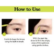 UNLEASHIA Shaper Defining Eyebrow Pencil creion de sprancene No. 2 Kraft Brown - precizie si rezistenta, 0.25 gr