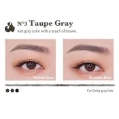 UNLEASHIA Shaper Defining Eyebrow Pencil Creion de sprancene No. 3 Taupe Gray - precizie si rezistenta, 0.25 gr
