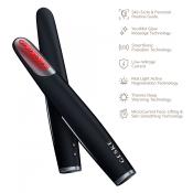 GESKE SmartAppGuided Skin Firming Wand 7 in 1 - dispozitiv de lifting facial cu micro-curent si lumina rosie, care contribuie la ingrijirea pielii - Black