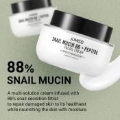 Jumiso Snail Mucin 88 + Peptide Crema pentru fata - Hidratare intensiva si regenerare, 100 ml