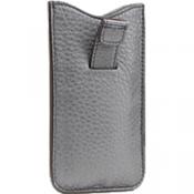 Husa Pouch Soho Grey Leather Gri Apple Iphone 5/5S/SE