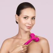 GESKE Sonic Facial and Body Roller 4 in 1 – Dispozitiv Profesional pentru Îngrijirea Feței și Corpului, Magenta | German Beauty Tech