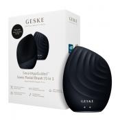 GESKE SmartAppGuided Sonic Facial Brush | 5 in 1 Black - perie faciala cu vibratii sonice pentru curatare profunda si masaj delicat al pielii