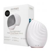 GESKE Sonic Facial Brush 5 in 1 - Aparat Sonic Pentru Curatarea Tenului cu silicon ultra-igienic - Starlight