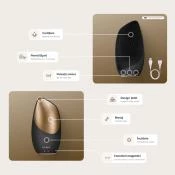 GESKE SmartAppGuided Perie Faciala Magenta - Curatare Profunda si Masaj Facial cu Pulsatii Sonice, 1 buc